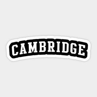 Cambridge Sticker